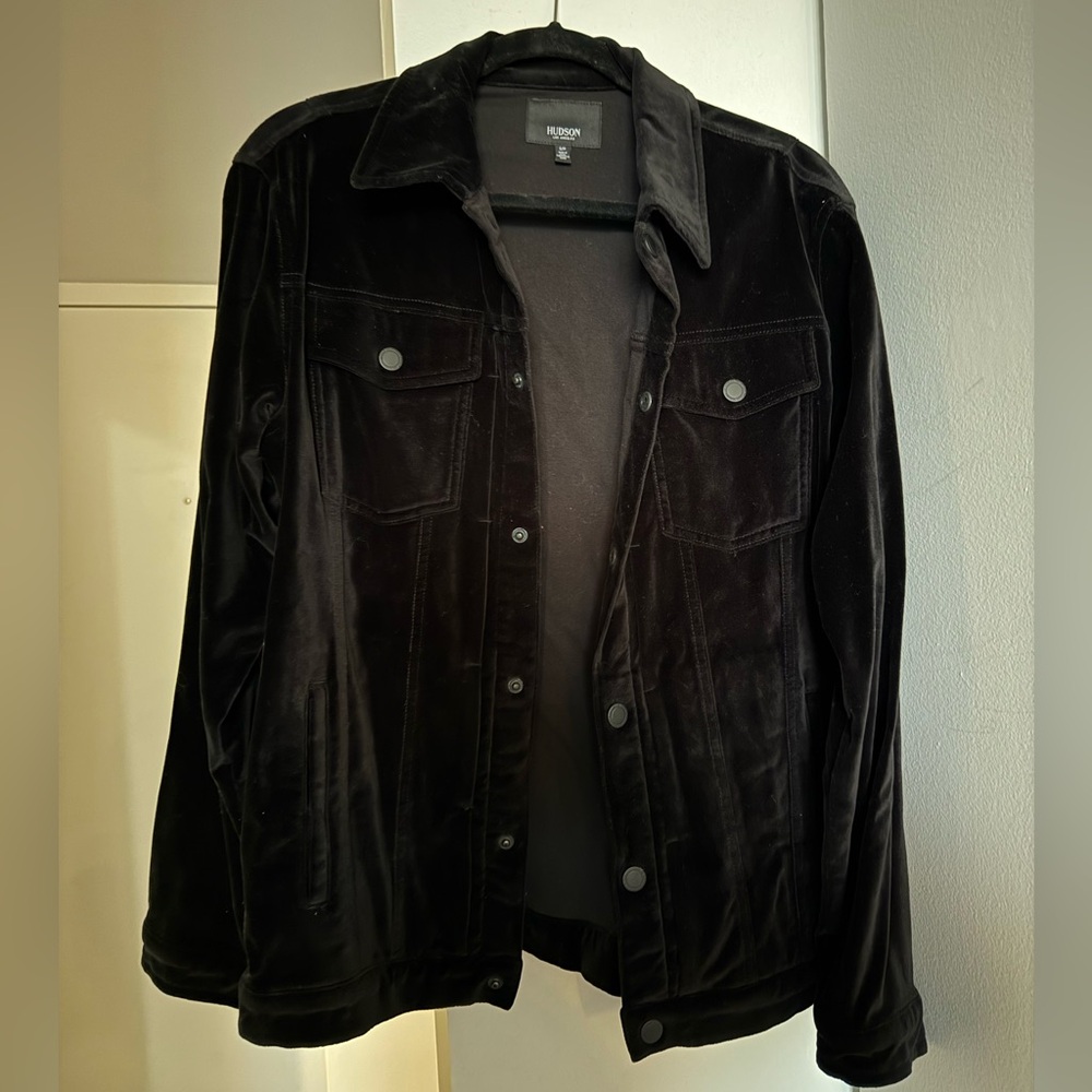 Hudson Jeans Dark Velvet Jacket